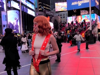 Newbie redhead Eurobabe Linda Candy fucked in public