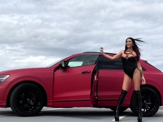 Outside anal solo and masturbating blonde