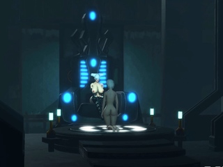 Sizzling futa sci-fi shemale with big dick fucks a horny blonde