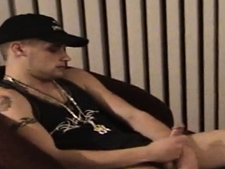 Straight newbie jock wanking in solo