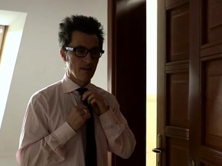 Superb blonde babe offers slim jim using pleasure