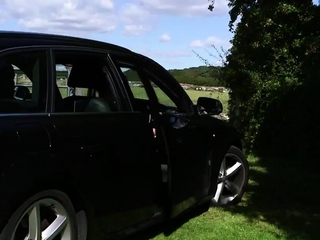 Voyeur GF watching man jerks off outside