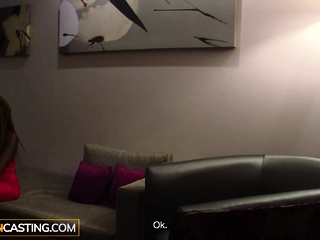 Actual Beginner Ebony Stripper Backshots in Casting