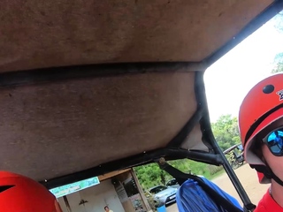 ATV buggy tour together with his Thai girlfriend