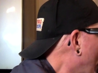 Gloryhole BJ gaydaddy will get fucked by black cock in closeup