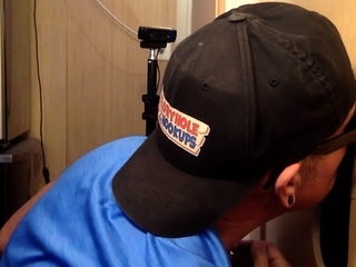 Gloryhole novice gaydaddy mouth jizzed after lengthy BJ