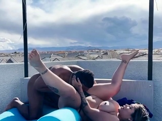 out of doors anal with massive ass curvy ebony mother – black on black