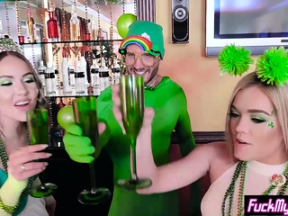 Wild blonde teenagers obtained banged at a loopy Irish get together