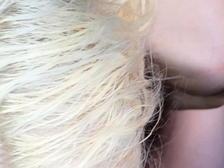 Blonde newbie milf does anal pov