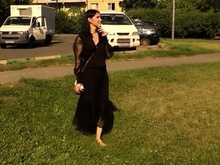 Brunette Flashing Her Titties And Pussy Open air In Public