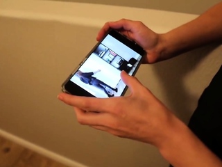 Brunette handjob newbie pulls for cum with fortunate man