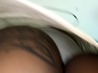 Harmless asian woman upskirt voyeur