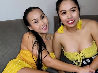 Large boobs Thai lesbian girlfriends enjoyable