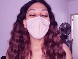 Newbie Jasmin stripping panties and masturbating