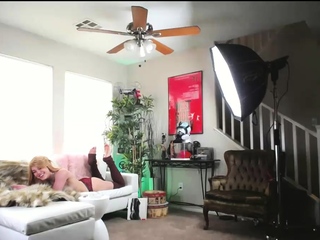 Novice striptease and Solo masturbation