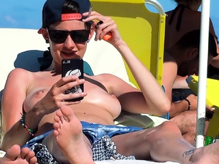 Pure tits nudist teen stress-free and displaying tight ass