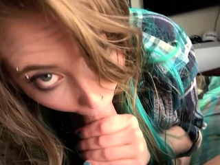 Sizzling newbie pov blowjob handjob