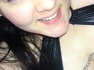 Chubby Brunette Huge Boobs Dildo Masturbation