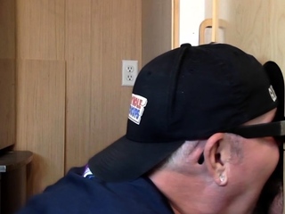 Gloryhole DILF will get fucked after blowjob