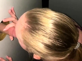 Newbie blonde girlfriend home made blowjob and handjob