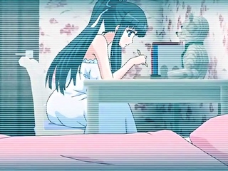 Sexo Hentai com essa novinha colegial peituda gozando