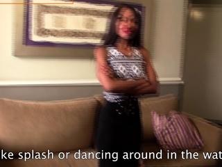 Skinny Black Beginner BWC Agent Sucking and Anal