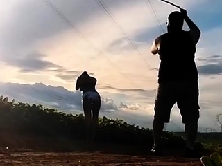 Actual beginner couple out of doors ass fuck and anal creampie in hd