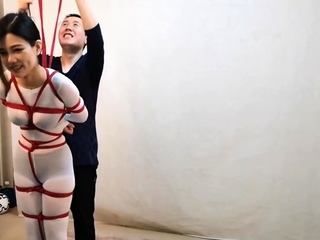 Beginner fetish BDSM motion with redhead