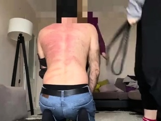 Fetish bdsm anal dildo play