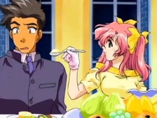 Busty anime teen fucked