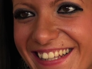 Charming attractive hotties takes off her garments to at a casting