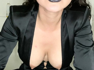 Cute newbie brunette naughty in solo jerking present on digicam