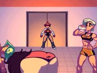 Hentai chick enjoys anal intercourse on the gymnasium