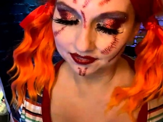 MILF with Huge Boobs having fun with herself on cam