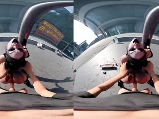 Pink labia shut up of naive brunette