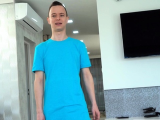 Russian teen stepsister performs with dolls