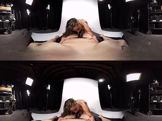 Sizzling blonde newbie woman good blowjob on webcam