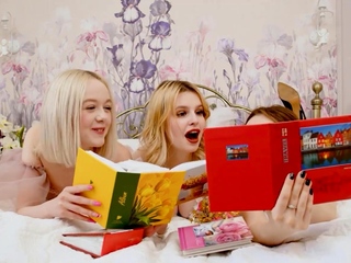 Babe shares her groom with buddies proper after the ceremony