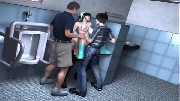 bigboobs cleansing employees and fortunate scholar -Hentai 3d 42