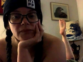 Novice striptease and Solo masturbation