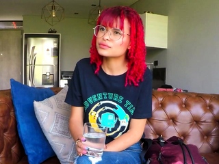 Petite 18yo Novice Latina Redhead Casting