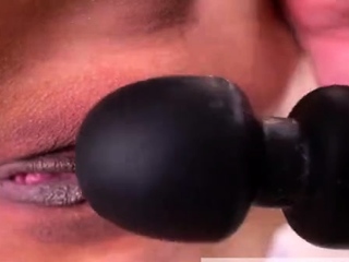 Stacked brunette goes solo toys and masturbation