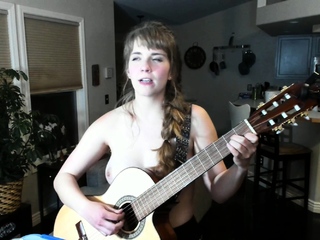 Brunette newbie webcam babe pleases pussy