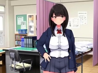 Hentai chick enjoys anal intercourse on the health club