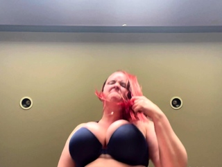 Novice striptease and Solo masturbation