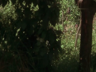 Tilda Swinton bare standing as a man kisses and undresses