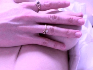 Busty curly brunette with big boobs fucks on couch