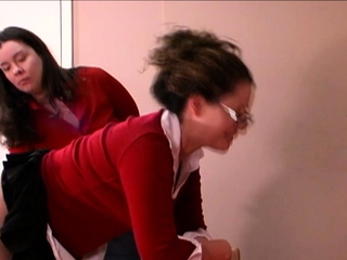 Kinky amateur lesbian spanking party