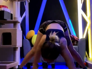 Amateur busty brunette masturbates and does hand job