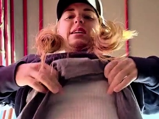 Blonde Teen In Solo Striptease Fun